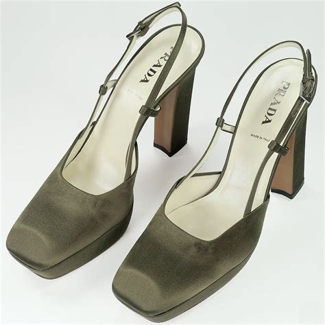 prada short heels|Prada heels price.